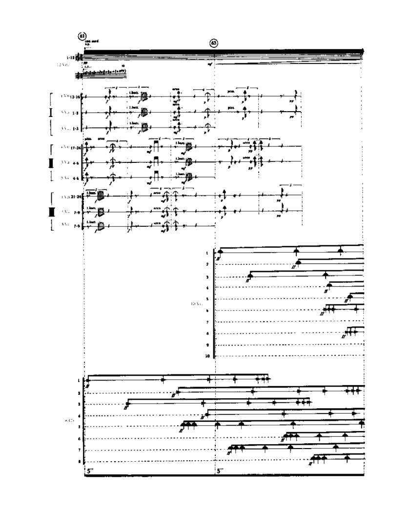 Threnody for the Victims of Hiroshima (1960) Detail from Score 10